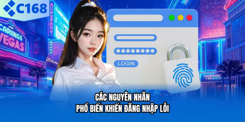 ĐĂNG NHẬP C168 Các nguyên nhân phổ biến khiến đăng nhập lỗi