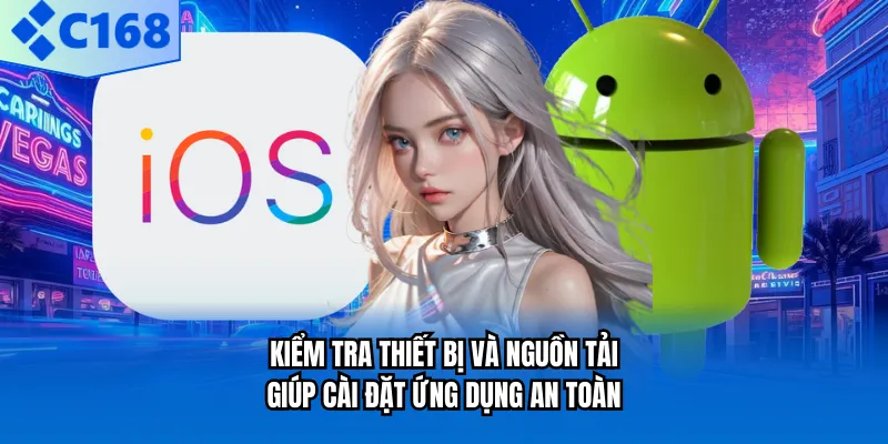 TẢI APP C168 Kiểm tra thiết bị và nguồn tải giúp cài đặt ứng dụng an toàn